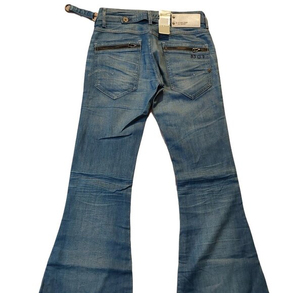 G-Star Raw SE District Super Bell Maver Denim 3D Vintage Blue Jeans Sz 26 NWT - Picture 8 of 15